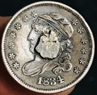 1834 Capped Bust Half Dime 5c Ungraded Detail 90  Silver Us Type Coin Cc26643