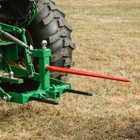 Titan Attachments 3 Point Gooseneck Tractor Trailer Hitch  32  Hay Bale Spear