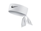 New Womens Nike Head Tie Dri Fit 2 0 White Headband Tennis Running Embroidered