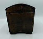 Jewelry Box Treasure Chest Weave Look Small Trunk Keepsake Trinket Storage Vtg