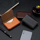 Pu Leather Business Card Holder     Professional Pocket Wallet W  Magnetic Closure