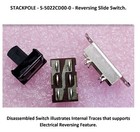 Lot Of 4 Stackpole - S-5022cd00-0 - Reversing Slide Switch  Dpdt New