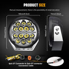 7inch Round Led Work Light Driving Fog Lamp Pod Dual Color Drl Truck Offroad Utv