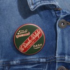 White Ribbon Dash Beer Tivoli-union Co  Denver Co Pin Retro Pinback Button