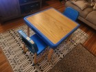 Vintage 1985 Fisher Price Toddler Table   Chair Set