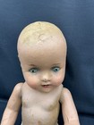 Antique Composition Baby Doll Sleepy Blue Eyes Open Mouth 16 