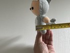 Handmade Shark Costume Amigurumi Plushie     Crochet Desk Buddy Gift Toy
