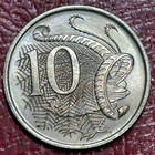 High Grade Au unc Details 1966 Australia 10 Cents Coin-oct152