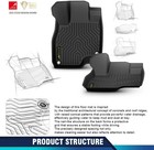Oedro Car Floor Mats Liners For 2002-2008 Dodge Ram 1500 Quad Cab Tpe 3d Molded