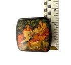Vintage Russian Palekh Lacquer Box Hand Painted W  Scene From A Fairy Tale