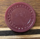  1 Vintage Casino Chip Unidentified Casino Poker Chip Plastic