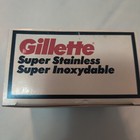Vintage Gillette Super Stainless 12x5 Master Pack Double Edge Safety Razor Blade