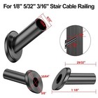 40 Pcs 30 Degree 1 8 black Angle Beveled Protector Sleeves T316 Stainless Steel