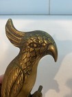 Vintage Antique Brass Parrot Door Knocker Heavy Mcm 9   