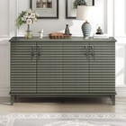 Sideboard With 4 Door Large Storage Buffet W Adjustable Shelves   Metal Handles