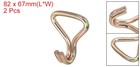 2pcs Ratchet Double J Strap Hook Load 4409 Lbs For 2 Inch Tie Down Strap Webbing