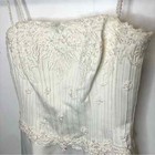 Mon Cheri Wedding Dress Gown Cream Full Beaded Womens Size 10