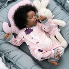 Handmade Reborn Baby Dolls Vinyl Silicone Lifelike African American Girl Doll