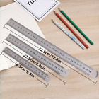 Stainless Steel Metal Ruler With Inch And Metric Machinist Ruler 3pcs set