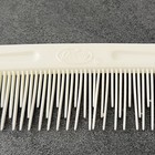 Vintage Goody Hard Plastic Teasing Hair Comb White Rat Tail Rattail 8  Usa