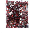 1000 Pieces 8mm  ss39   Red  Acrylic Round Flat Back Rhinestones For Jewelry Mak