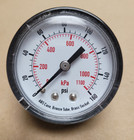 Air Compressor Pressure   Hydraulic Gauge 2  Face Side Mount 1 4  Npt 0-160 Psi
