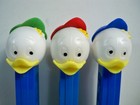 K26i94212 Pez Dewey Louie Huey Custom No Feet Blue Stem Austria Vintage Original