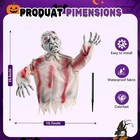 Zombie Halloween Decorations For Yard  25 5 Inch Groundbreaker Zombie Graveya   