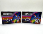 2 Pack Maxell Uds-ii 90 High Bias Audio Cassette Tapes Sealed New Low Distortion