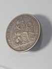 1869 Yb Peru Un Sol Silver Coin 90  25g 22 5g Very Fine  1436