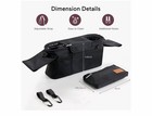 Momcozy Universal Stroller Organizer With Insulated Cup Holder Black