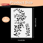 Large Vine Stencils For Painting On Wood Wall A4 Size Reusable Wall Painting Ste