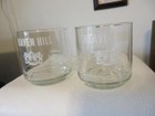 Vintage Set Of 2 Heaven Hill Bourbon Loball Glasses