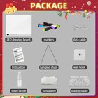 Led Drawing Board With 13 Light Effects  16  Rechargeable Glow Doodle Led Note B