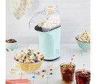 Dash Hot Air Popcorn Popper Maker With Measuring Cup And Melting Tray Aqua