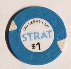 1 00 Casino Chip Strat Las Vegas Nevada
