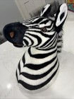 Fao Schwarz Zebra Head Wall Mount Plush Htf