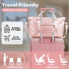 Travel Duffle Bag For Women  Carry On 10 63 X 21 65 X 7 09 Inches  Pink