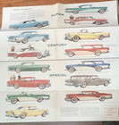 Vintage 1957  Buick Fold Out Sales Brochure Valley Auto Chambersburg Pa