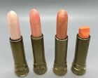 Lot Of 4 Vintage 50s 60s Max Factor Lipstick Gold Tube Hollywood Unused