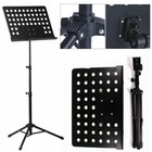Heavy Duty Orchestral Music Stand Adjustable Sheet Stand Portable Tripod Base