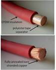 2 0 Gauge 2 0 Awg Red Or   Black Welding Battery Cable   Cable Lugs Heat Shrink 