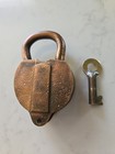 Vintage Brass Lock Padlock   Key Brass Works   