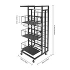 Spray Paint Can Storage Rack 32 Cans Rack Cart Spray Paint Can Holder W wheels