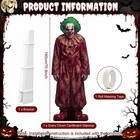 5 9 Ft Halloween Scary Clown Cardboard Cutout Stand Up Life-size Horror Hallowee