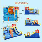 Kids Inflatable Bouncer House Water Slide Climb Jump Splash Pool W  550w Blower 