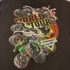 Monster Jam World Tour 2017 T Shirt Men Large Grave Digger Trucks Black 4wd Read