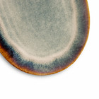 2 Pack  Yellowstone Ceramic Oval Platter  Taupe  New
