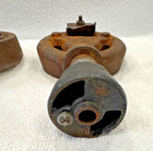 2 Vintage Cast Iron Gas Stove Burner Original Parts