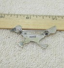 Vintage Native American Turquoise  Sterling Silver Roadrunner Brooch Pin  